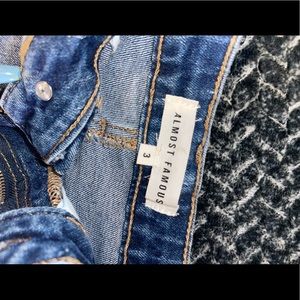 Almost famous size 3 high rise shorts